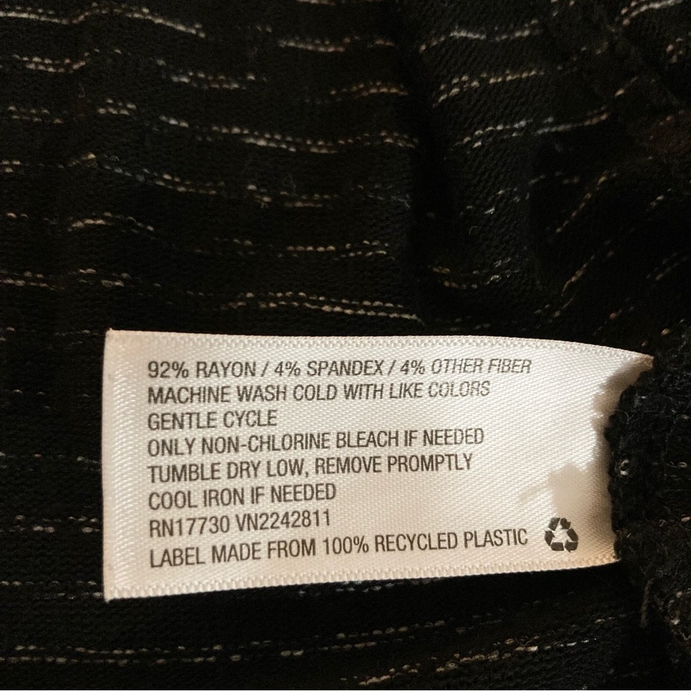 Black and White Open Cardigan Long Tunic Knox Rose Size XS - S - Picture 8 of 8